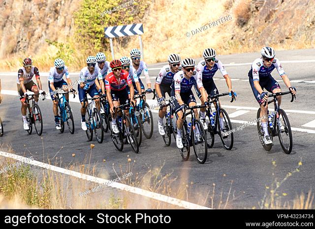 Belgian Remco Evenepoel of Quick-Step Alpha Vinyl pictured in action during stage 18 of the 2022 edition of the 'Vuelta a Espana', Tour of Spain cycling race