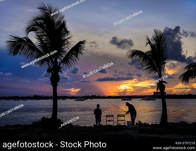 Sunset at Haulover Park. Surfside. Florida. USA