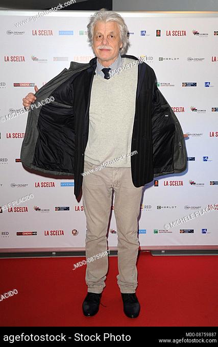 Italian actor and director Michele Placido at the preview of the film La Scelta at Cinema Giulio Cesare. Rome (Italy), March 31st, 2015