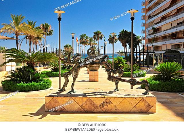 Salvador Dali Sculpture Avenida del Mar Marbella Andalucia Malaga Province Spain