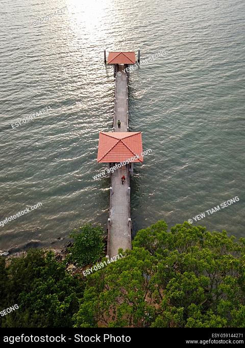 Aerial view Jetty Batu Musang, Batu Kawan, Pulau Pinang
