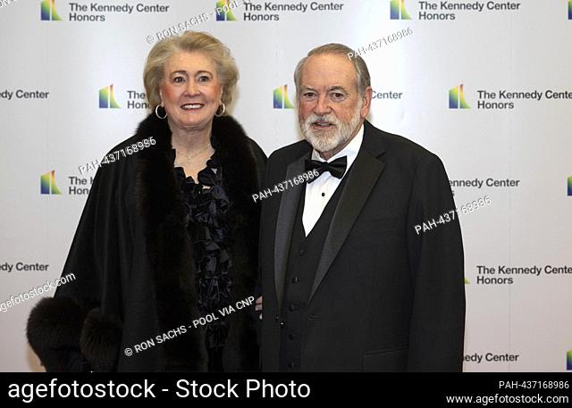 Former Governor Mike Huckabee (Republican of Arkansas) and his wife, Janet, arrive for the Medallion Ceremony honoring the recipients of the 46th Annual Kennedy...