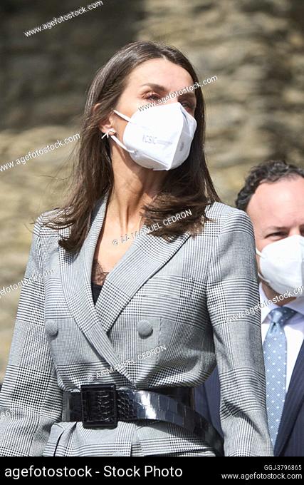 Queen Letizia of Spain attend Official Lunch offered by the Cap de Govern of Andorra during 2 day State visit to Principality of Andorra at Casa Rosell on March...