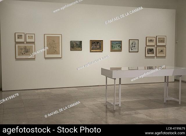 (NO SALE OR LICENSE FOR MUSEUMS AND PUBLIC EXHIBITIONS) THE SPACES OF THE EXHIBITION ARE 4 AND VARIOUS SECTIONS, TUREGANO-MADRID-MURCIA 1903-1928