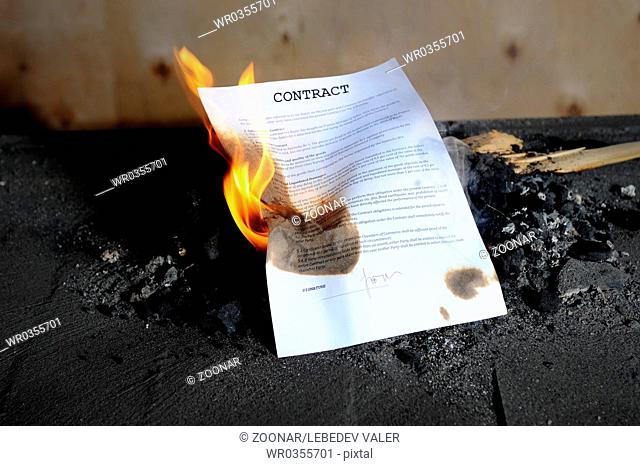 Burning contract