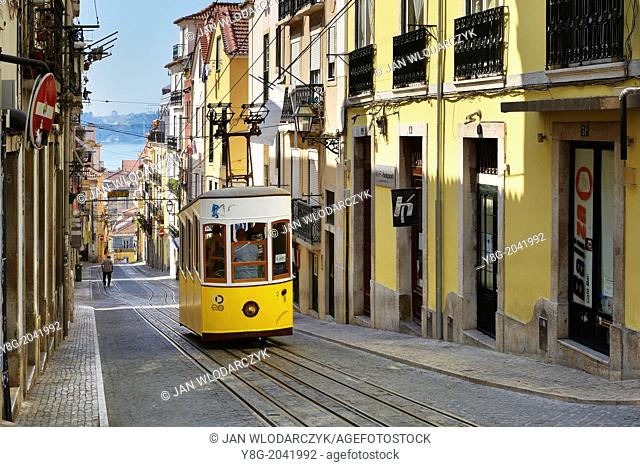 Lisbon Tram, ""Elevador da Bica"" Portugal