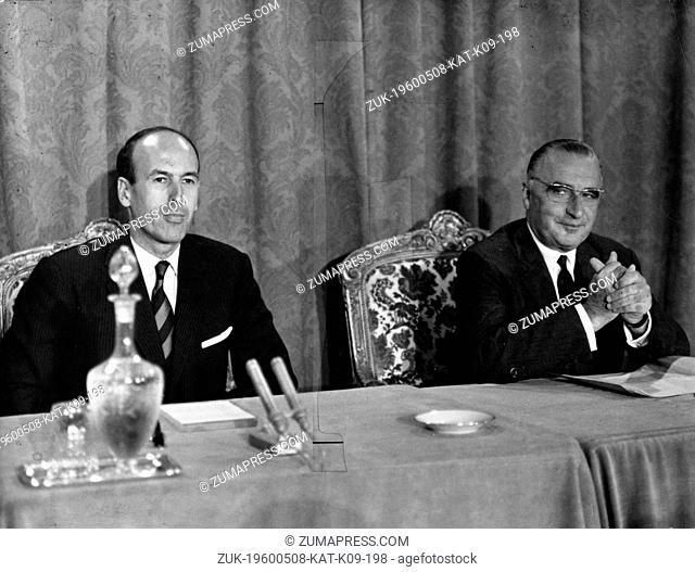 May 8, 1960 - Location Unknown - GEORGES POMPIDOU (1911-1974) was a French politician who served as the Prime Minister of France and later President of the...