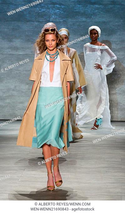 Mercedes-Benz New York Fashion Week Spring 2015 - Georgine - Runway Featuring: Atmosphere Where: New York City, New York
