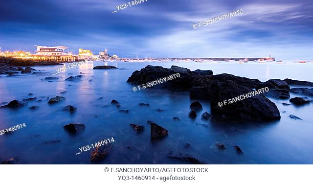 Bay of Castro Urdiales at sunrise, Cantabria, Spain