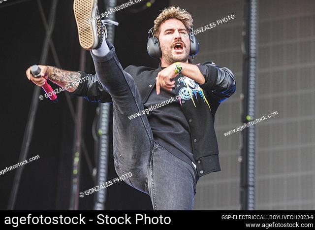 Copenhagen, Denmark. 15th, June 2023. The German electronicore band Electric Callboy performs a live concert during the Danish heavy metal festival Copenhell...
