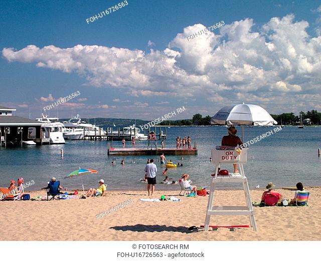 Harbor Springs, MI, Michigan, Lake Michigan, City Park Beach