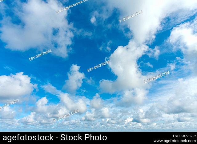 High resolution beautiful blue sky with clouds background