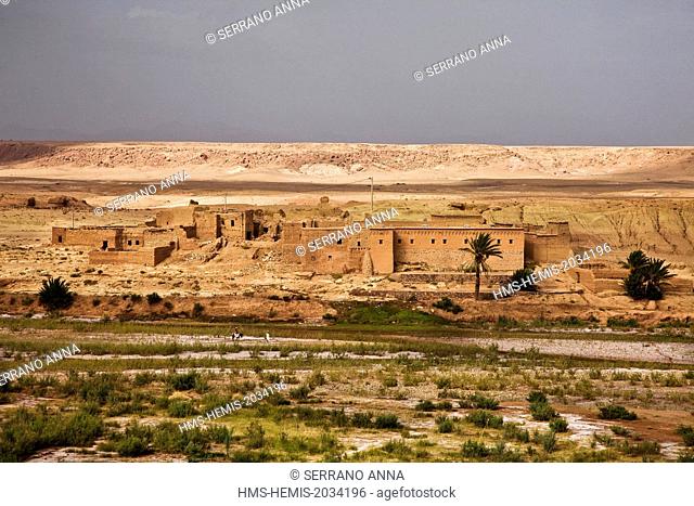Morocco, Haut Atlas, Ksar of Aït Benhaddou listed as World Heritage by UNESCO