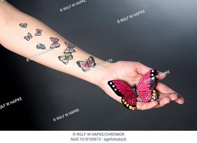 male butterfly tattoo on legTikTok Search