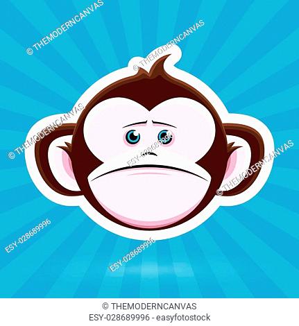 Monkey face cartoon Stock Photos and Images | agefotostock