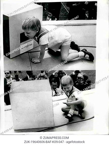 Jun. 06, 1964 - Prince Philippe Draws The Lucky Numbers. Little Prince Philippe attended the celebrations of the centenary of the Belgian Red Cross at the...