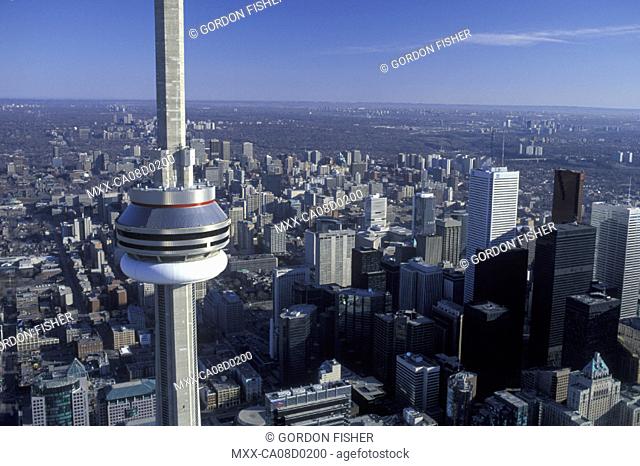 Aerial of Downtown Toronto, Ontario
