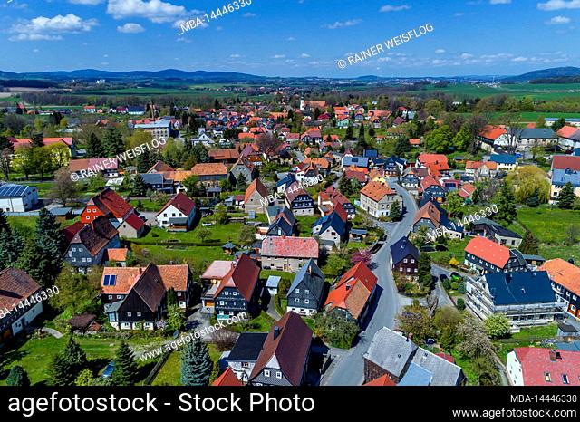 Half-timbered houses in Obercunnersdorf: In Saxony - especially in Upper Lusatia - there are still around 6500 of the mostly listed half-timbered houses