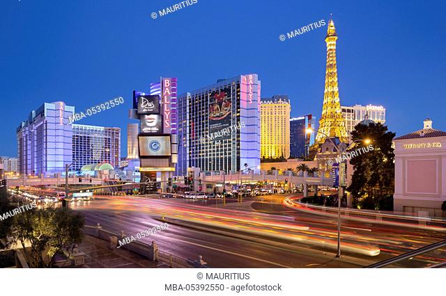 Ballys Hotel, Paris Las Vegas Hotel, Strip, South Las Vegas Boulevard, Las Vegas, Nevada, USA