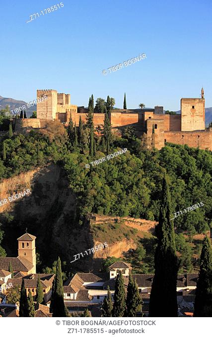 Spain, Andalusia, Granada, Alhambra, Albayzin