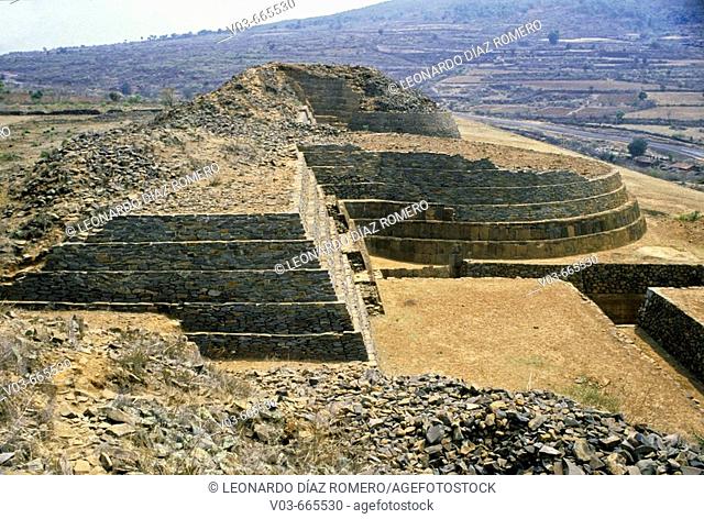 Tzintzuntzan pre-Columbian archaeological site. Michoacan, Mexico
