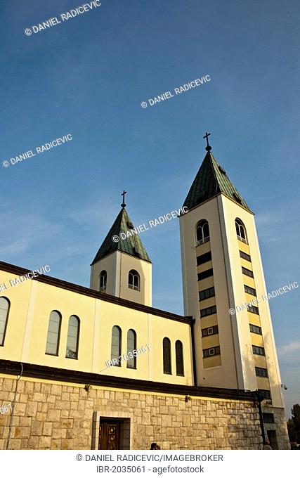 Church, sanctuary in Medjugorje, Bosnia and Herzegovina, Europe