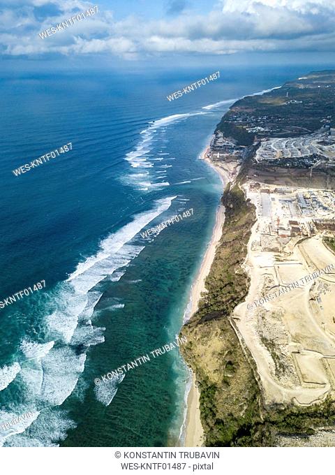 Indonesia, Bali, Aerial view of Payung beach