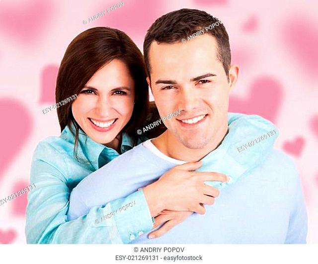Portrait of beautiful young couple