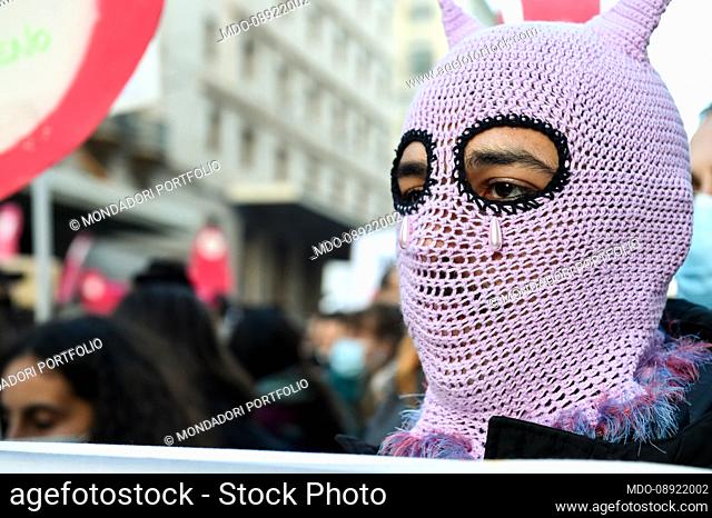 The national demonstration organized by the feminist movement Non Una Di Meno on the occasion of the International day against male violence against women