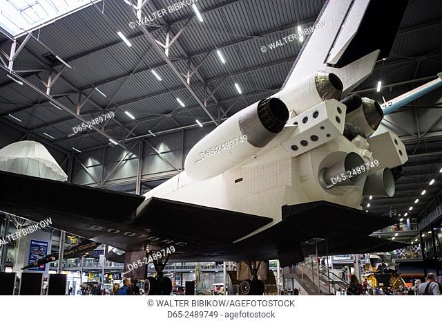 Germany, Rheinland-Pfalz, Speyer, Technik Museum Speyer, last surviving example of the Soviet space shuttle, Buran