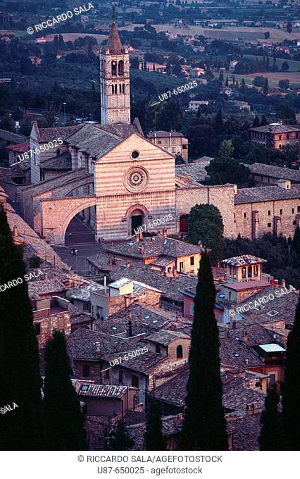 Basilica Santa Chiara. Assisi. Umbria. Italy