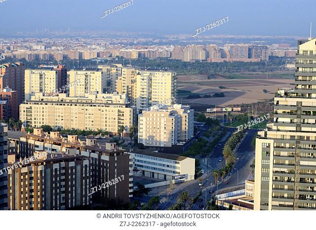 View of Valencia City, Spain