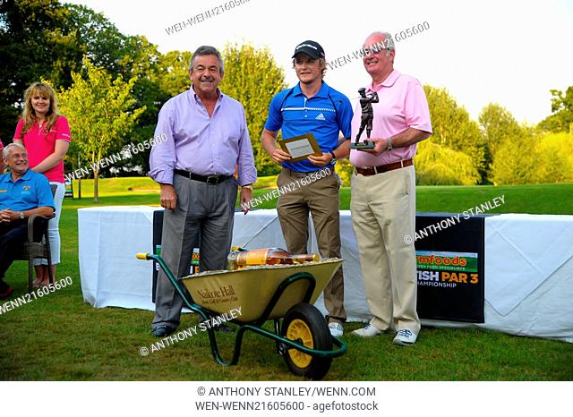 Celebrities and professionals attending the Farmfoods British Par 3 Championship 2014 - Day 3 Featuring: Tony Jacklin, Eddie Pepperell