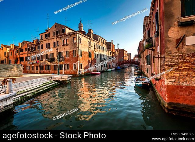 Rio de S. Pantalon Canal in Venice, Italy