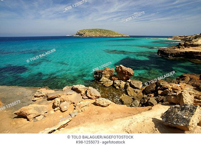 Comte Beaches Sant Antoni de Portmany Ibiza Spain Illes Balears