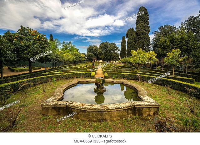 Palatino Hill, Rome, Lazio. The Gardens of Farnese upon the Palatine
