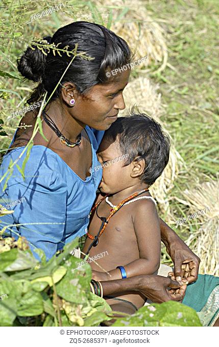 Warli Mother breastfeeding her baby