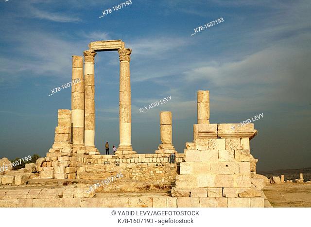 The Temple of Hercules at the Citadel, Amman, Jordan