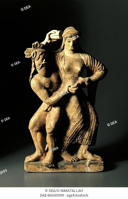 Satyr ETRUSCAN AND DANCING Antefix Bacchae  Rome, Museo Nazionale Etrusco Di Villa Giulia (Villa Giulia National Museum, Archaeological Museum)
