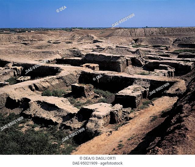 Syria - Tall al-Hariri (Tell Hariri), ancient Mari (UNESCO World Heritage Site, 1999). Religious quarter. 3rd millennium b.C