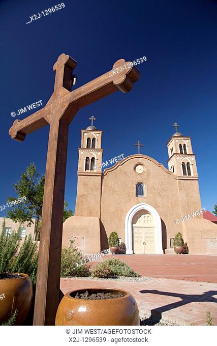 Socorro, New Mexico - The historic San Miguel Mission  The church was built in 1891 on the site of the original 1627 mission