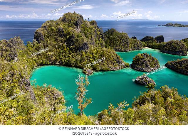 Scenic View of Penemu Island, Fam Islands, Raja Ampat, West Papua, Indonesia
