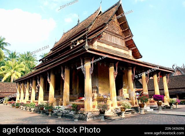 Buddhist wet Sisaket in Vyentyan, Laos