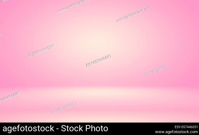 Abstract empty smooth light pink studio room background, Use as montage for product display, banner, template