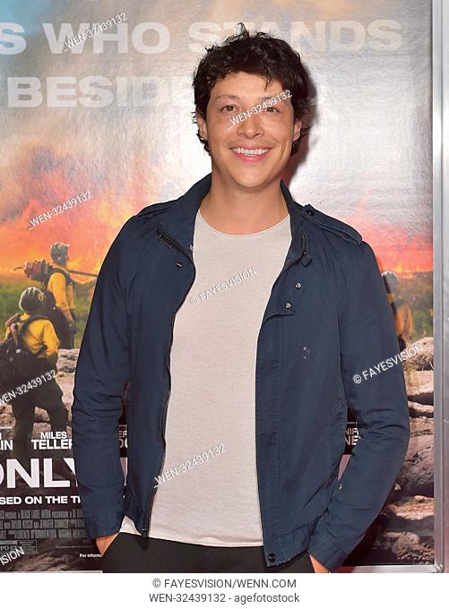 World Premiere of 'Only The Brave' at Regency Village Theater in Los Angeles, California. Featuring: Reynaldo Pacheco Where: Los Angeles, California