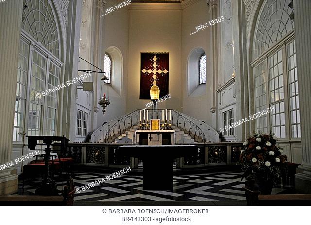Interior, St. Andreas Church, Duesseldorf, North Rhine-Westphalia, Germany