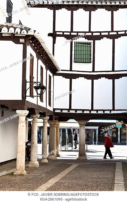 Rincón junto a la Plaza Mayor, en el que se sitúa el Museo Del Encaje - Almagro - Ciudad Real - Castilla La Mancha - España - Europa
