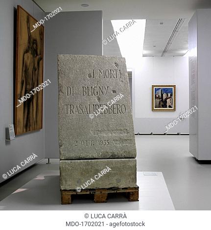 Museo del Novecento, by Italo Rota and Fabio Fornasari, 2010, 21th Century. Italy, Lombardy, Milan. Whole artwork view. View of a room as in the first layout of...
