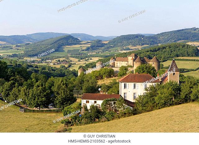 France, Saone et Loire, Berze le Chatel, the castle, Maconnais