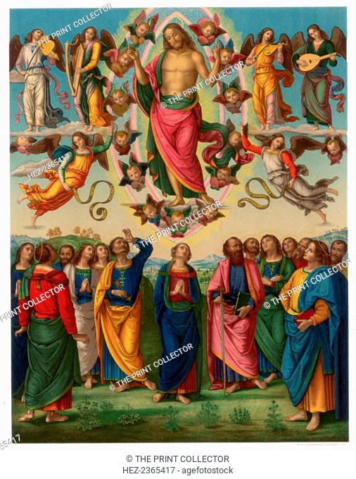 'The Ascension of Christ', 1496-1498 (1870). Found in the collection of the Musee Municipal des Beaux-Arts, Lyon. A print from Les Chef D'oeuvre de la Peinture...